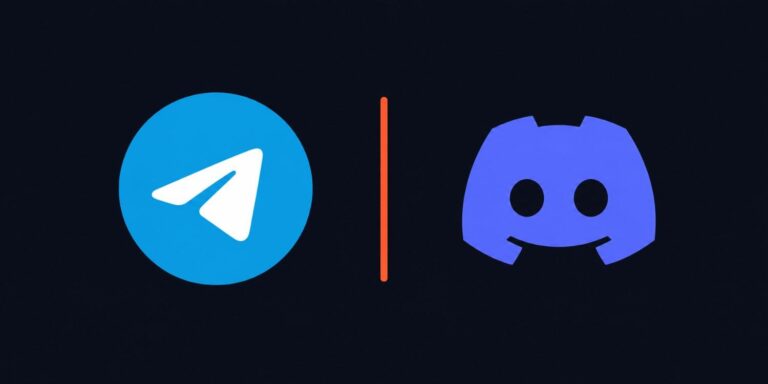 Telegram vs Discord comparison showing channel and server differences