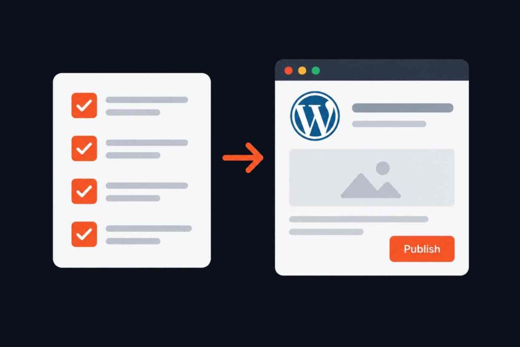 WordPress SEO basics checklist showing what Yoast checks on every post